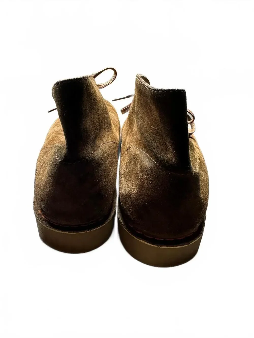 Clarks Desert Boots Men 11.5 Brown Suede Chukka Crepe Sole